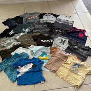 Hurley Kids Short Sleeve Tee Collection - Blue, Gray, Black